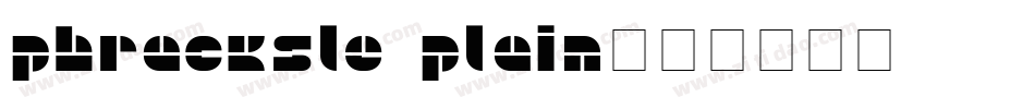 PhrackSle Plain字体转换